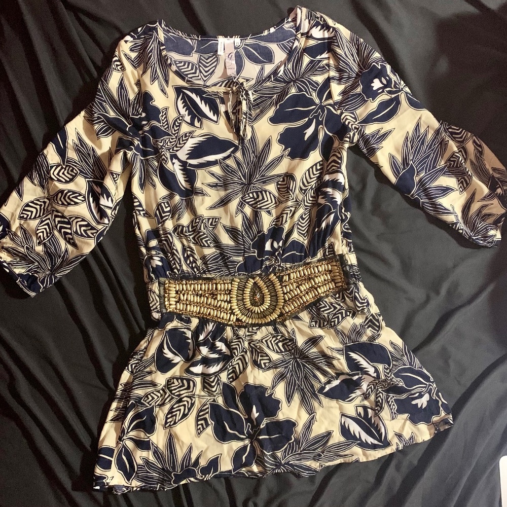 Lightweight Summer Dress Casual Hawaiian Print